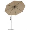 Tópszínű konzolos napernyő csereponyva 300 cm