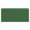Zöld horganyzott acél kerti fészer 192x440x223 cm