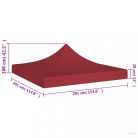 Burgundi vörös tető partisátorhoz 3 x 3 m 270 g/m²