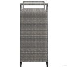 Szürke polyrattan bárkocsi fiókkal 100 x 45 x 97 cm