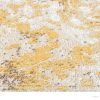 Sárga lapos szövésű kültéri szőnyeg 100 x 200 cm