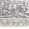 Világosszürke lapos szövésű kültéri szőnyeg 80 x 150 cm