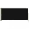 Fekete kihúzható oldalsó terasznapellenző 140 x 300 cm