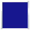 Kék kihúzható oldalsó terasz-napellenző 140 x 300 cm