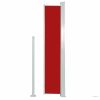 Piros behúzható oldalsó terasznapellenző 160 x 300 cm