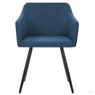 323097  Dining Chairs 2 pcs Blue Fabric