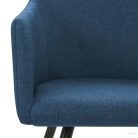 323097  Dining Chairs 2 pcs Blue Fabric