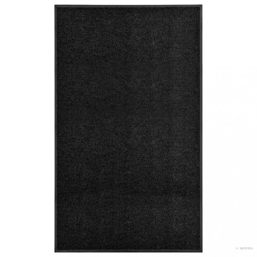 Fekete kimosható lábtörlő 90 x 150 cm