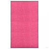 Rózsaszín kimosható lábtörlő 90 x 150 cm