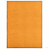 Narancssárga kimosható lábtörlő 90 x 120 cm