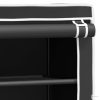2 szintes fekete mosógép feletti tárolóállvány 71x29,5x170,5 cm