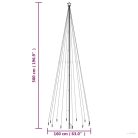 Karácsonyfa cövekkel 732 meleg fehér LED-del 500 cm