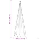 Karácsonyfa cövekkel 732 színes LED-del 500 cm