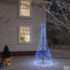 Kék fényű karácsonyfa tüskével 200 LED-del 180 cm