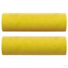 2 db sárga bársony díszpárna Ø15x50 cm
