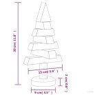 2 db tömör fenyő karácsonyfa dekorációnak 30 cm