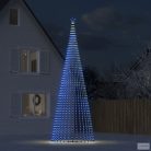 Kék karácsonyfa fénykúp 1544 LED 500 cm