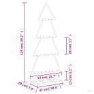 Fekete fém karácsonyfa dekorációhoz 125 cm