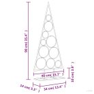 Fekete fém karácsonyfa dekorációhoz 90 cm