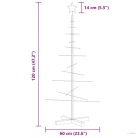 Fekete fém karácsonyfa alap dekorációhoz 120 cm