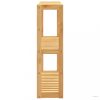 Bambusz 3 szintes falra szerelhető fürdőszobapolc 60x15x54 cm