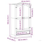 Corona tömör fenyőfa ruhásszekrény 102 x 52 x 186 cm