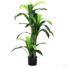 Zöld mesterséges dracaena fa 36 levéllel 120 cm