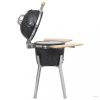 Kamado Barbecue kerámia grill füstölő 81 cm - fekete