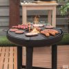 RedFire fekete acél barbecue plancha grillező