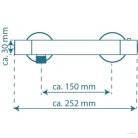 SCHÜTTE VICO krómszínű termosztátos zuhanycsaptelep