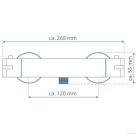 SCHÜTTE LONDON termosztátos zuhanycsaptelep 5,2 cm