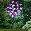 HI LED-es napelemes orchideás kerti lámpa 75 cm