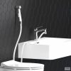 EISL kézi zuhanyszett kádhoz fali zuhanytartóval és fehér tömlővel