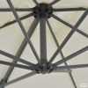 Homokszínű konzolos napernyő acélrúddal 250 x 250 cm
