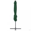 Zöld konzolos napernyő acélrúddal 250 x 250 cm