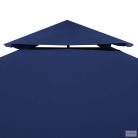 Kék kétszintes pavilon tetőponyva 310 g/m² 4 x 3 m