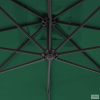 Zöld konzolos napernyő acélrúddal, 300 cm átmérőjű