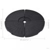 4 db fekete legyező alakú napernyőtalp