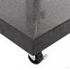 Négyszögletes fekete gránit napernyőtalp 30 kg