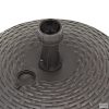 Homokkal/vízzel tölthető barna műanyag rattan ernyőtalp 20 L