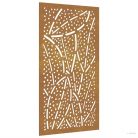 Levélmintás corten acél kerti faldísz 105 x 55 cm