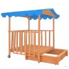 Kék fenyőfa gyermekjátszóház homokozóval UV50