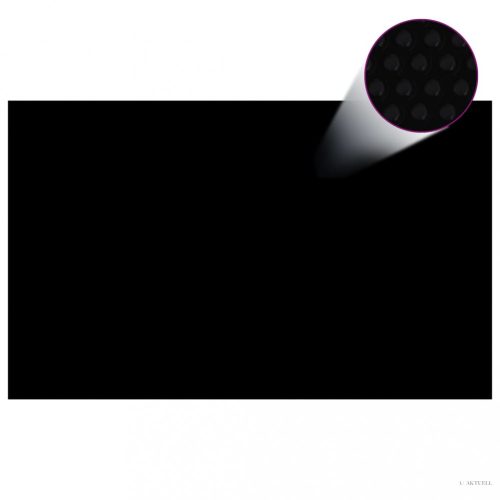 Fekete polietilén medencetakaró 260 x 160 cm