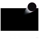 Fekete, négyszögletes PE medencetakaró 500 x 300 cm