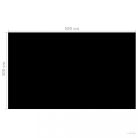 Fekete, négyszögletes PE medencetakaró 500 x 300 cm