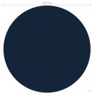 Fekete és kék napelemes lebegő PE medencefólia 210 cm