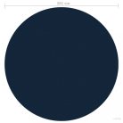 Fekete és kék napelemes lebegő PE medencefólia 381 cm