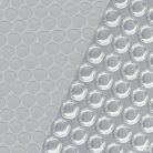 Ezüstszínű négyszögletes PE medencetakaró 800 x 500 cm