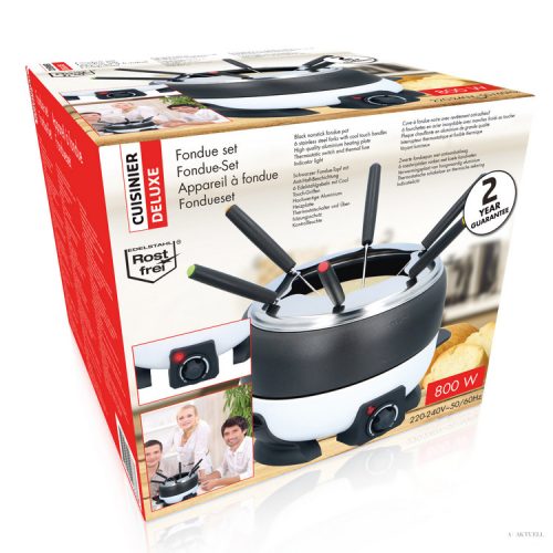 Fondue szett 6 személyes, 800W, CUISINIER DELUXE