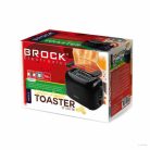 Brock BT 1009 BK, 750W, 2 szeletes, 5 fokozat, Fekete, Kenyérpiritó